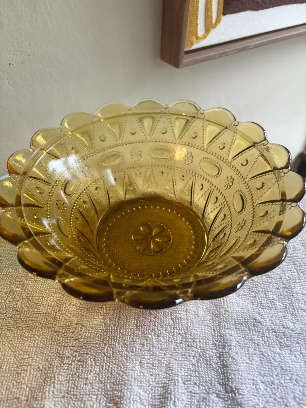 Vintage Kemple Wheaton EAPG Lace and Dewdrop Bowl
